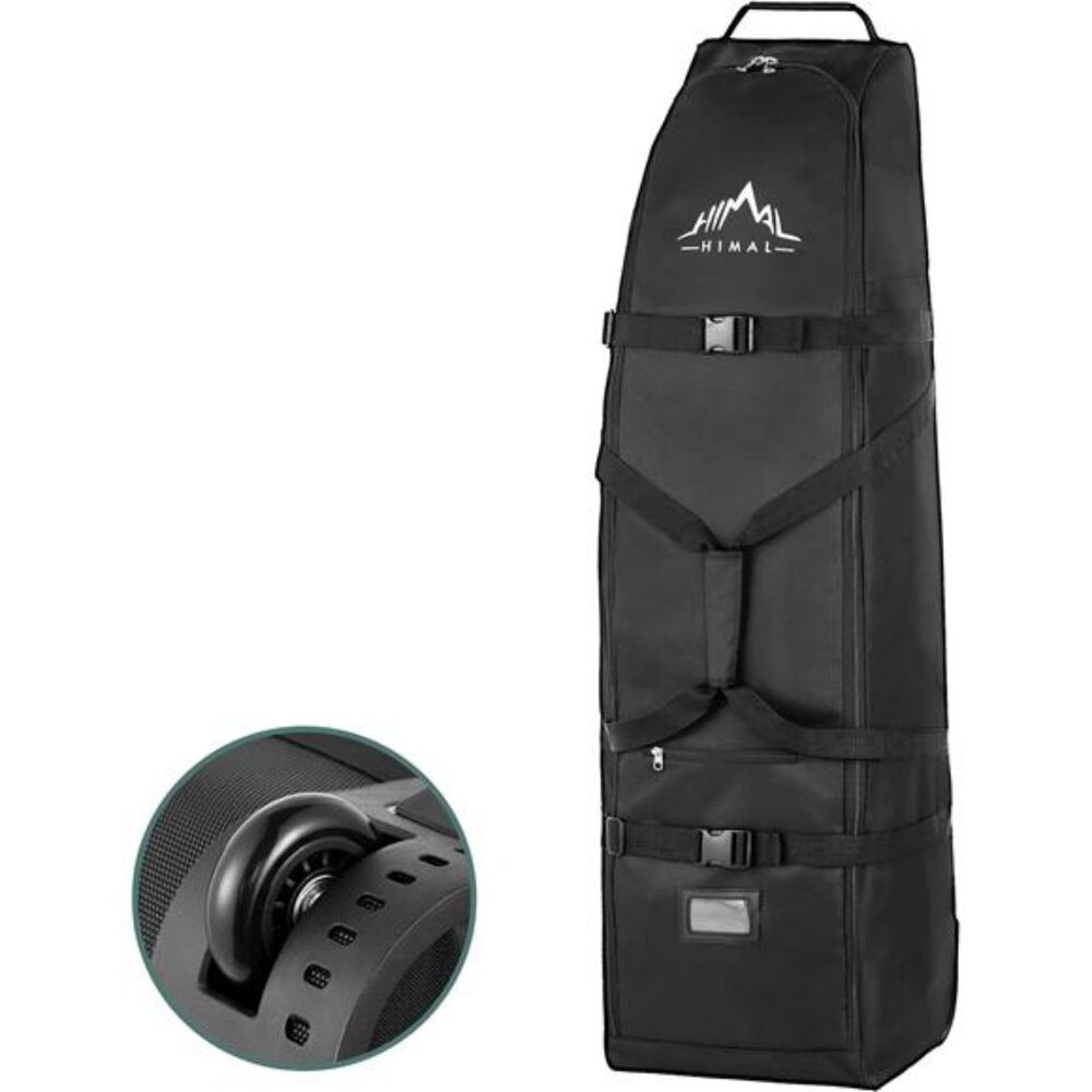 Outdoors Soft-Sided Golf Travel Bag with Wheels - Heavy Duty 600D Polyester